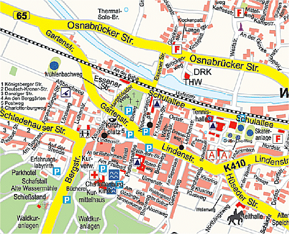 Map of Bad Essen